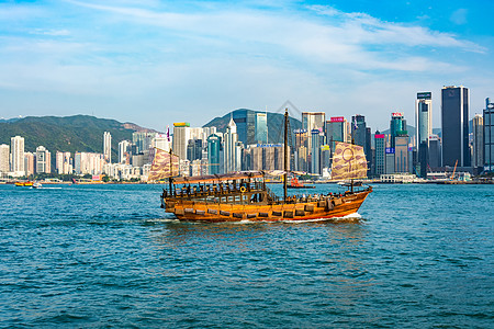 香港维多利亚港风景高清图片