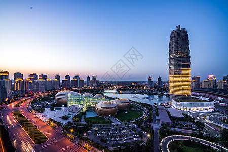郑州地标建筑郑州大玉米CBD背景