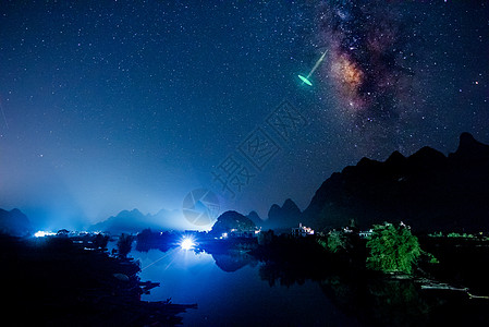 桂林银河星空背景