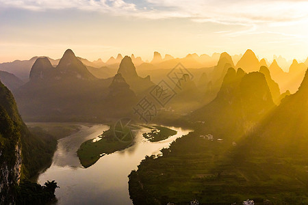 桂林山水风光背景图片