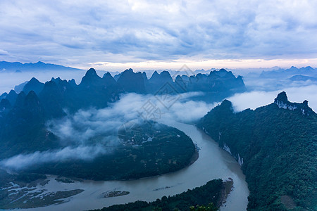 桂林山水风光云高清图片素材