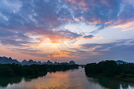 桂林山水风光背景图片