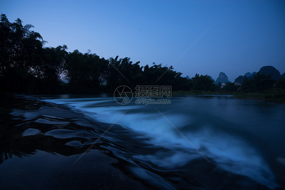 桂林山水夜色图片