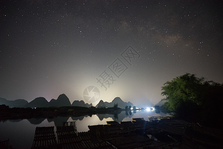 桂林星空背景图片