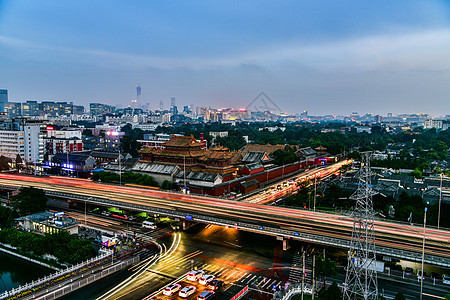 北京雍和宫全景背景图片
