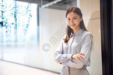 职业女商务女青年形象背景