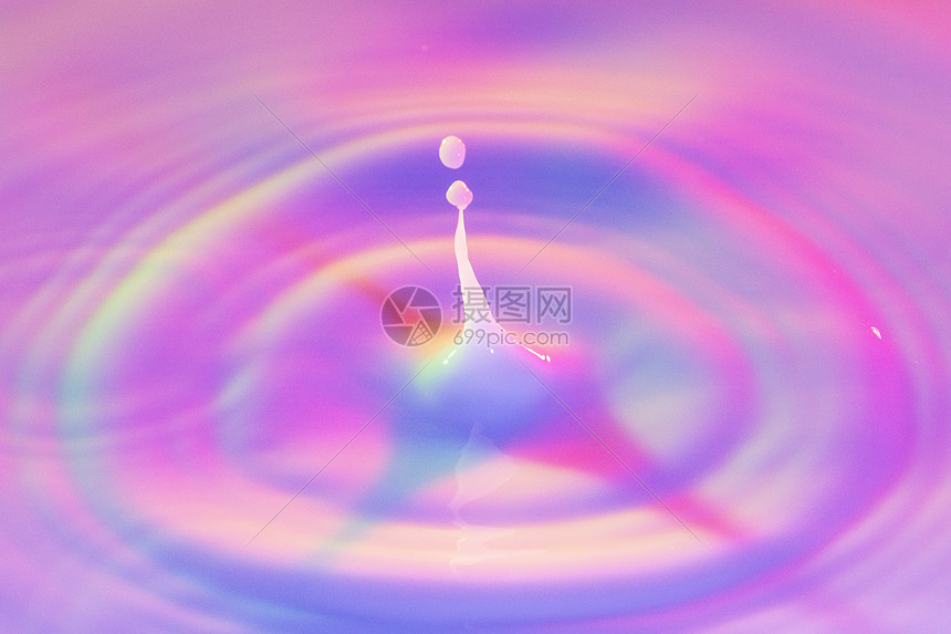 水滴色彩背景图片