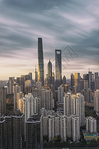 上海陆家嘴城市天际线图片