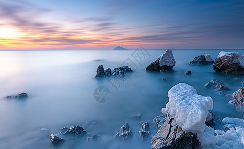 山水风景海岸风光背景