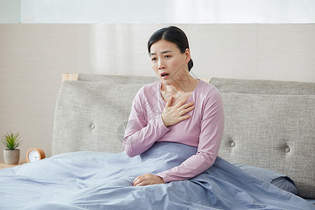 中年女性哮喘图片