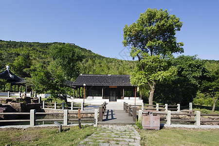 苏州中式古建筑背景图片