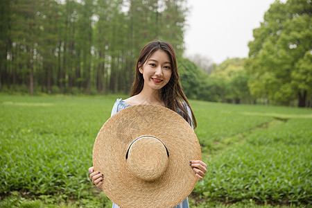 森系美女郊游图片