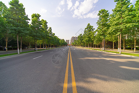 河北师范大学校园道路背景图片