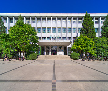 北京邮电大学图书馆背景