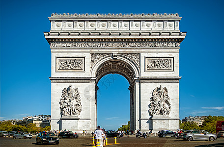 法国巴黎凯旋门高清图片