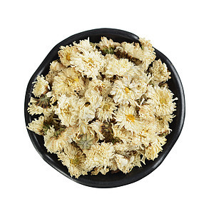 新鲜干菊花盛在碗里图片