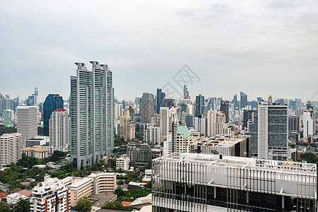泰国城市建筑群背景图片