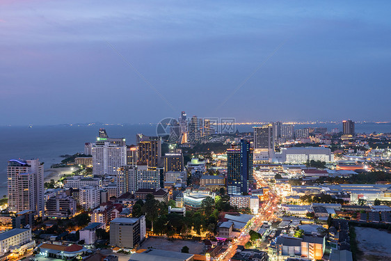 泰国海边城市芭提雅风光图片