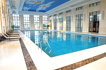 游泳池酒店室内游泳池背景