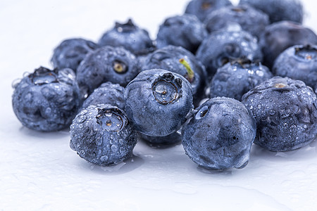 蔬果图标蓝莓背景
