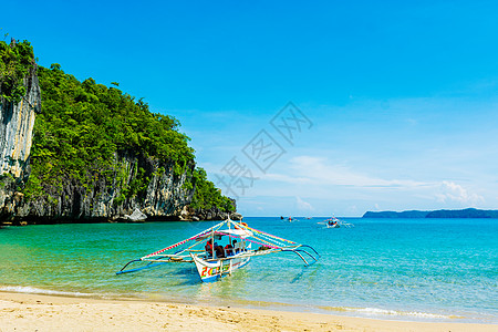 螃蟹船海上的船支背景