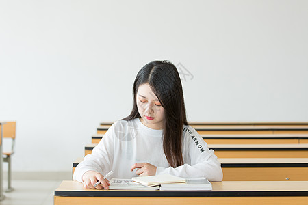 学生阅读校园小清新背景