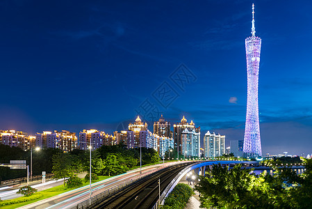 广州城市夜色图片