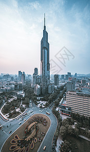 南京地标建筑天际线高清图片素材