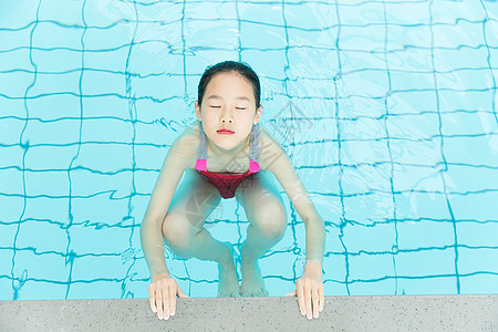 儿童游泳背景图片