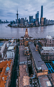 上海钟楼背景图片