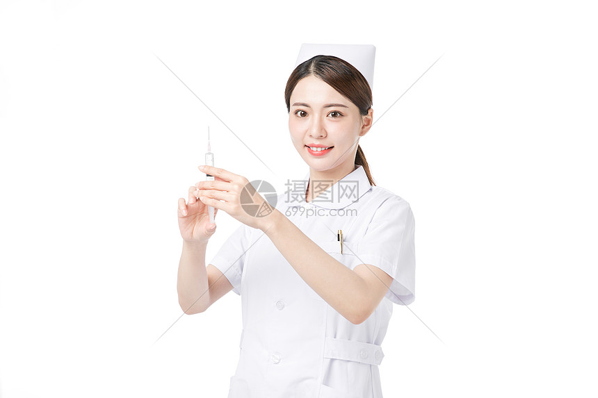 护士打针针筒图片