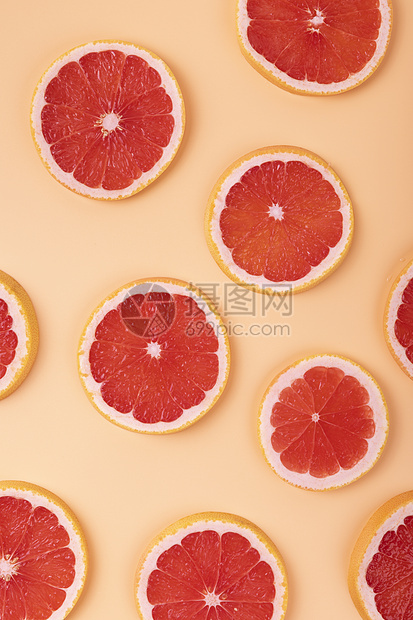 夏季西柚水果背景图片