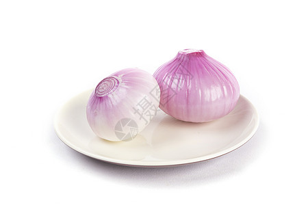 紫洋葱两个白洋葱高清图片