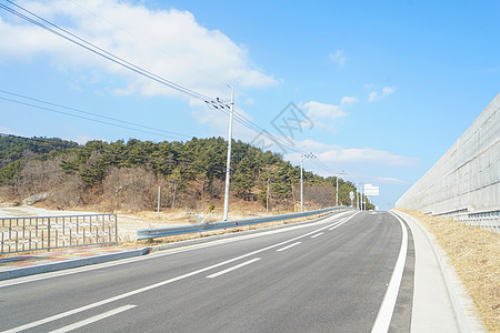 韩国农村韩国道路背景