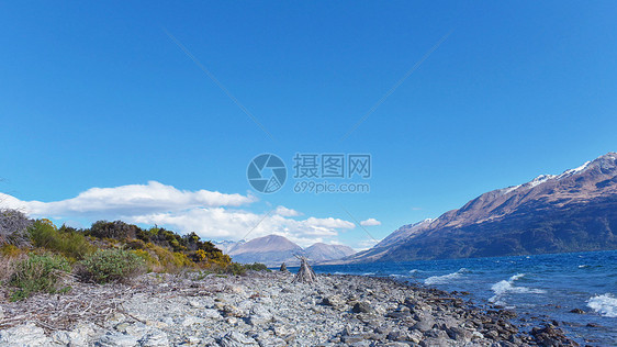 新西兰南岛雪山海滨图片