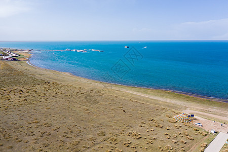 青海湖航拍航拍青海湖背景