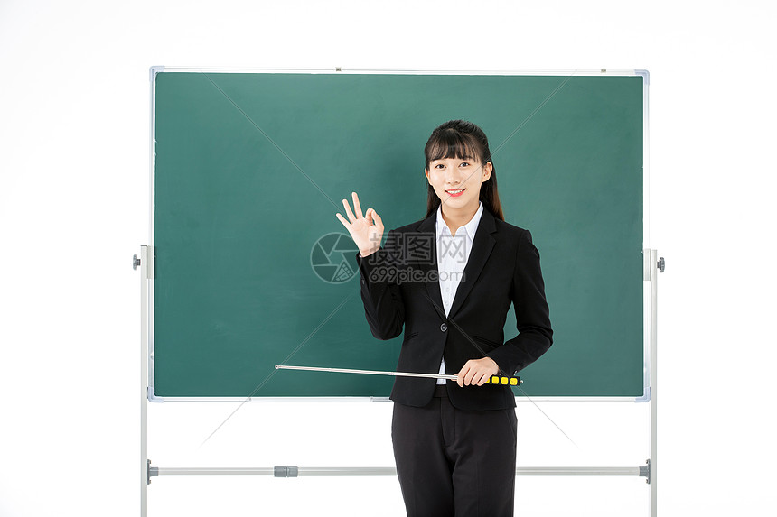 年轻女性教师形象高清图片下载 正版图片 摄图网