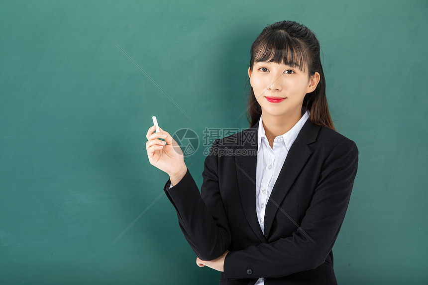 年轻女性教师形象高清图片下载 正版图片 摄图网