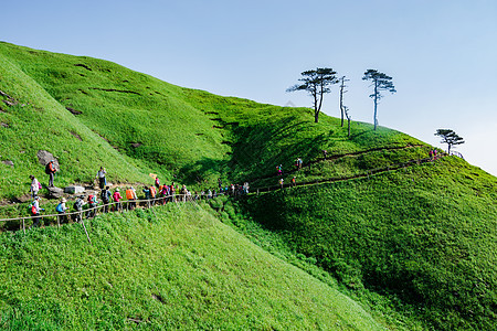 江西武功山风景背景图片