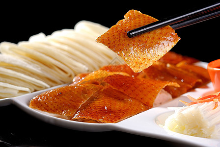 果木烤鸭北京烤鸭宣传单高清图片