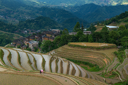 桂林龙脊梯田风景图片