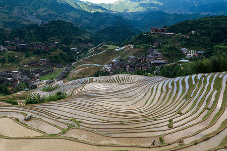 桂林龙脊梯田风景图片