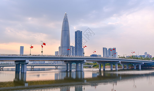 广东省深圳市南山区人才公园白天风光背景