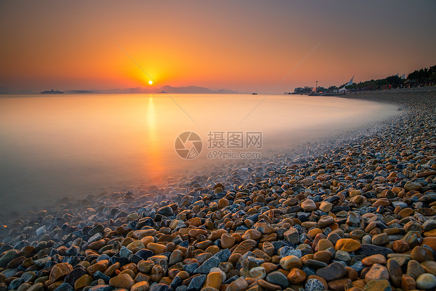 圆石海滩 图片