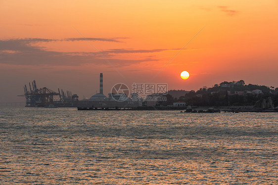 夕阳西下图片