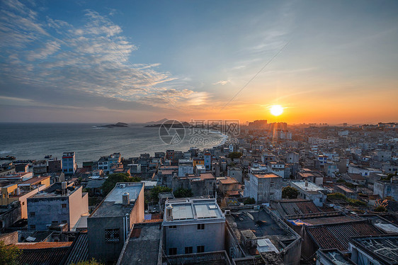 福建东山马銮湾日落图片