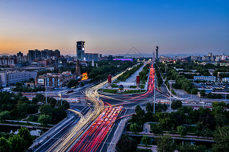 北京楼北京奥体中心夜晚全景背景