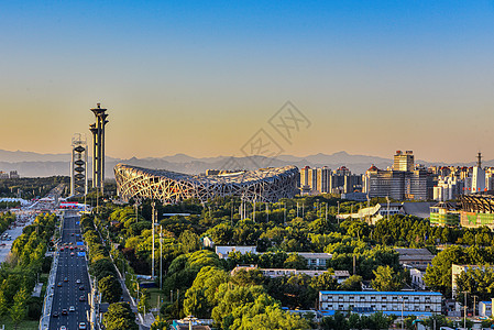 北京奥体中心全景图片