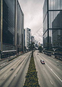香港街头道路公路背景图片