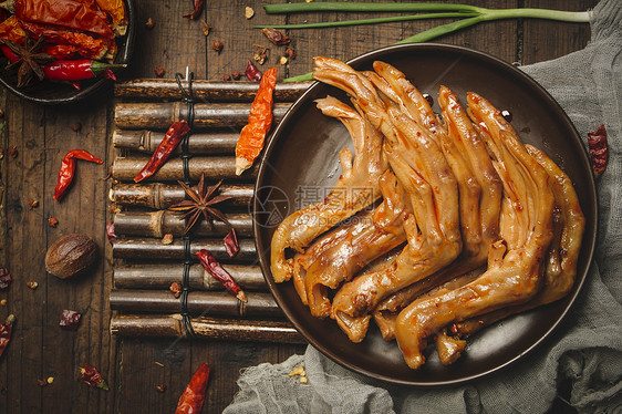 绝味卤鸭掌 图片